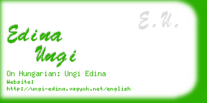 edina ungi business card